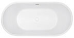 Ванна акриловая Abber 150x80 AB9203-1.5 белая с каркасом в комплекте