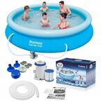 Бассейн надувной Bestway 57270 BW 305x76 см насос в комплекте