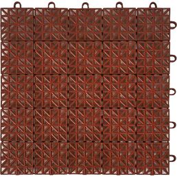 Покрытие садовое модульное 33x33x1.6 см 9 шт 1 м² цвет коричневый