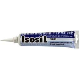 Герметик силиконовый нейтральный ISOSIL S206, черный, 115 мл
