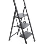 Стремянка стальная Zalger 3 широкие ступени