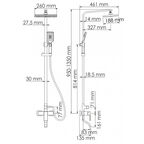 Душевой комплект со смесителем WasserKRAFT A16501