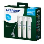 Фильтр под мойку Аквафор Кристалл А Hard для мягкой воды 3 ступени быстросъемный кран в комплекте
