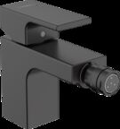 Смеситель для биде Hansgrohe Vernis Blend 71211670 со сливным гарнитуром матовый черный