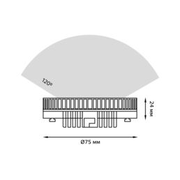 Светодиодная лампа Gauss LED GX53 8W 3000K