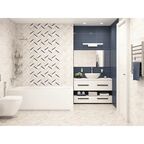 Плитка настенная LB Ceramics Блю Шеврон 25x45 см 1.46 м² матовая цвет бежевый