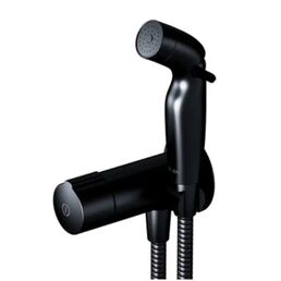 Гигиенический душ AM.PM X-Joy TouchReel F0H85A522, набор со смесителем, цвет черный матовый