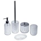 Ёршик для унитаза Proffi Home Glass цвет прозрачный/серебро