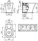 Унитаз приставной Ideal Standard Connect Air Aquablade E004201 с крышкой