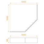 Экран для поддона RGW NT/STYLE (1000)