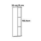 Каркас навесной Delinia ID 15x102.4x35 см ЛДСП цвет белый