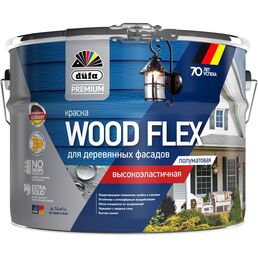 Вододисперсионная высокоэластичная краска для деревянных фасадов Dufa Premium WOODFLEX МП00-007342