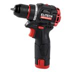 Дрель-шуруповерт аккумуляторная бесщеточная Elitech HD CD12L2, 12 В Li-ion 2x2 Ач