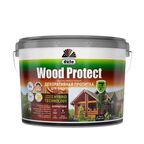 Пропитка для дерева Dufa Wood Protect полуматовая белая 9 л