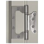 Дверь межкомнатная Рондо глухая Hardflex ламинация цвет серый жемчуг 60x200 см (с замком и петлями)