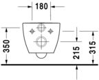 Подвесной унитаз Duravit Happy D 2 Rimless 2222090000 без сиденья