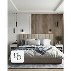 Стеновые панели DanilovDecor "Бергамо" палисандр мдф 4 шт 3d для стен спальни, кухни, гостинной
