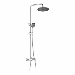 Душевая стойка Shevanik S8336 с изливом для ванны, хром