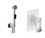 Гигиенический душ со смесителем Wasserkraft Aller A010657WHITE белый хром