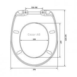 Сиденье для унитаза Cezar AB