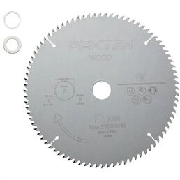 Диск пильный по дереву Dexter FD-E032543084T 84Т 254x30x2 мм, кольца: 20 и 25.4