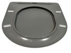 Унитаз подвесной CeramaLux B2330-3MH светло-серый, с крышкой микролифт