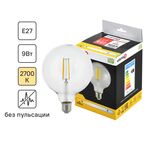 Лампа светодиодная Lexman Clear E27 220 В 9 Вт шар 1055 лм теплый белый цвета света
