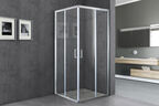 Душевой уголок Royal Bath 100х100 RB HPD-T-ST стекло прозрачное, профиль сатин