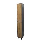 Пенал для ванной Wood PW30 напольный 200x30 см цвет дуб вотан
