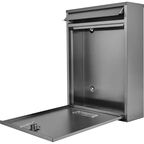 Почтовый ящик Standers 26x35x8.3 см нержавеющая сталь цвет серый