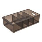 Контейнер для хранения Optima 24.2x12.9x44.7 см полипропилен цвет коричневый