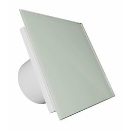 Вентилятор вытяжной DiCiTi AEON 4C, D 100, с обратным клапаном, со стеклянной панелью PAGL White Soft