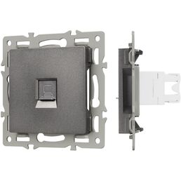 Механизм компьютерной розетки SCT-MPC1-PL-GR (RJ-45, CAT6) (Arlight) 045335