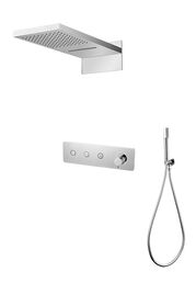 Встраиваемая душевая система Boheme Fusion 130-CR хром, без излива