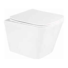 Подвесной безободковый унитаз BelBagno DUE BB3103CHR/SC