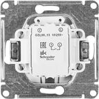 Выключатель встраиваемый Systeme Electric Glossa 1 клавиша цвет алюминий