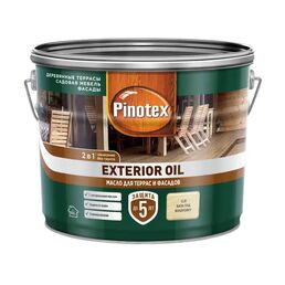 Защитное масло Pinotex Exterior Oil (CLR) цвет прозрачный 9 л