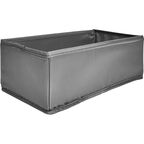 Набор коробок без крышки 31x31/15x31/15x15 см полиэстер цвет серый 4 шт