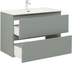 Мебель для ванной комнаты Aquanet Джейн (Flat) 91 см 00335435 подвесная, мисти грин