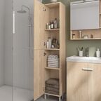 Пенал для ванной Sensea Easy напольный 186x35 см цвет дуб