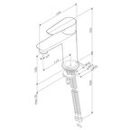 Смеситель для раковины AM.PM Drive F9U02100 однорычажный цвет хром