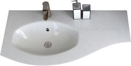 Мебельная раковина Cezares 104х52 L bianco 50153