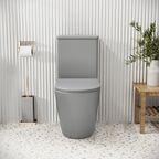 Унитаз напольный с бачком Grossman Color GR-4480GLMS светло-серый матовый, с крышкой микролифт