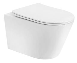 Унитаз подвесной Boheme Avva 973-SET-MW с сиденьем микролифт, белый матовый