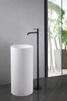 Напольный смеситель для раковины Abber Wasser Kreis AF8140B черный матовый