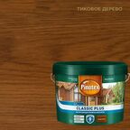 Пропитка для дерева Pinotex Classic Plus полуматовая тиковое дерево 9 л