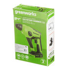 Перфоратор аккумуляторный Greenworks GD24SDS1K2 24 В 1,2 Дж 1х2Ач Li-Ion SDS-plus с АКБ и ЗУ (3803107UA)