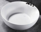 Ванна акриловая Abber 150x150 AB9280 белая с каркасом в комплекте