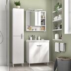 Пенал для ванной Sensea Easy напольный 186x35 см цвет белый