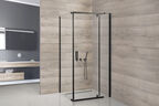 Душевой уголок Royal Bath 100х100 RB HPVD-T-BL стекло прозрачное, профиль черный